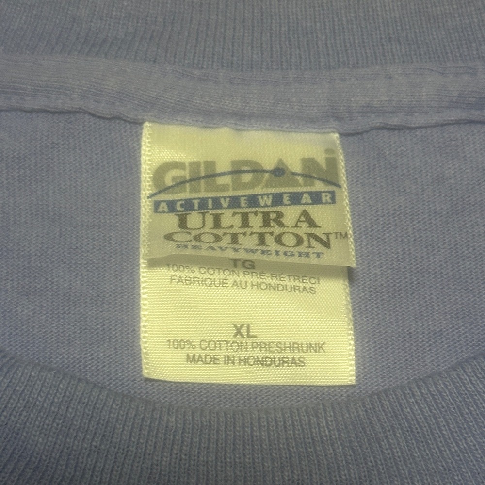 Gildan Mens XL Buffone Survivors Friends Graphic Tee Purple Charity T-Shirt - Picture 4 of 6